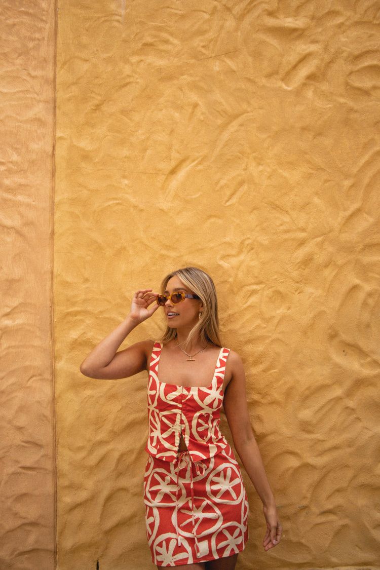 VRG GRL The Way To San Jose Mini Skirt // Print sold by Verge Girl