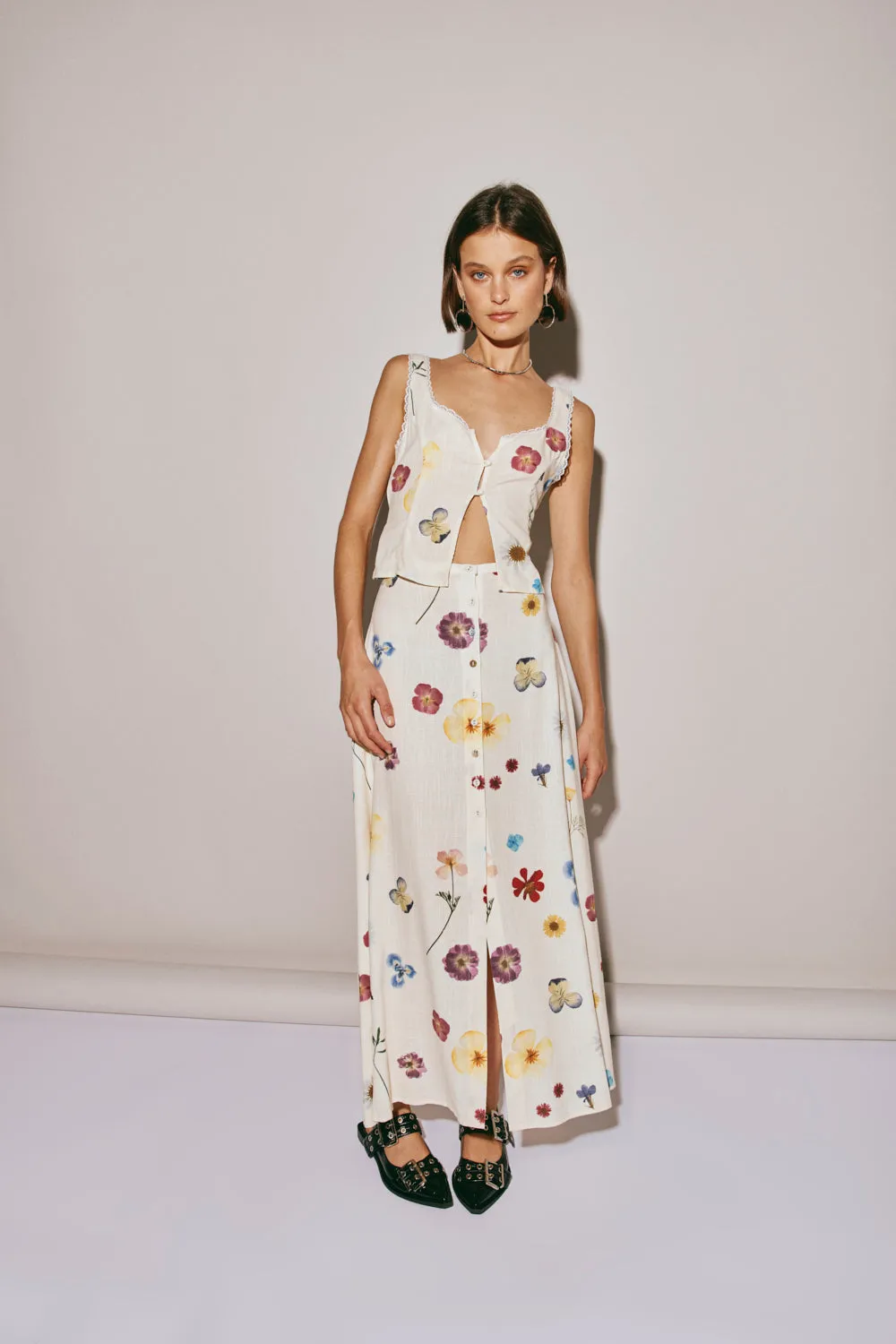 Love Language Button Front Top Floral sold by Verge Girl product image thumbnail 5