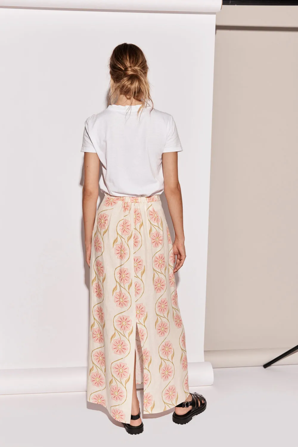 Ari Linen Maxi Skirt Bloom sold by Verge Girl product image thumbnail 5