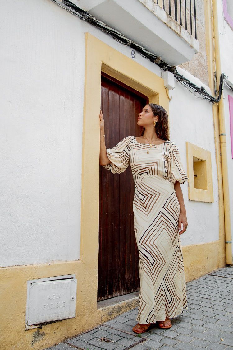 VRG GRL Thalia Bias Cut Maxi Dress // Circa 1967 sold by Verge Girl product image thumbnail 3