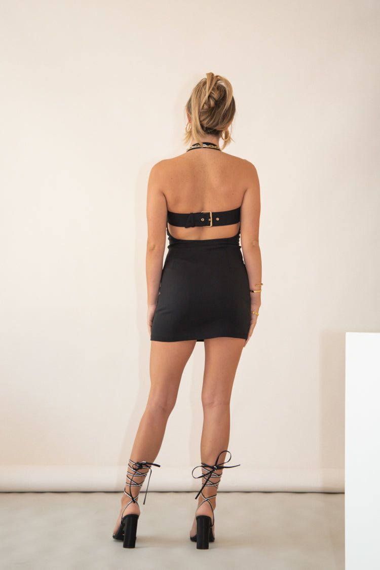 She’s Going Out Halter Mini Dress Black sold by Verge Girl product image thumbnail 9