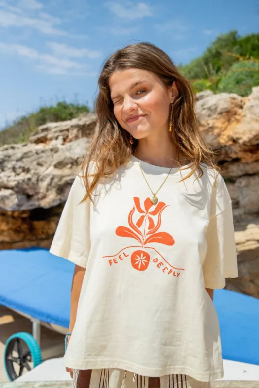 Lucy Dynamite Tee Cream sold by Verge Girl