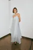 Behati Linen Maxi Dress Sky sold by Verge Girl