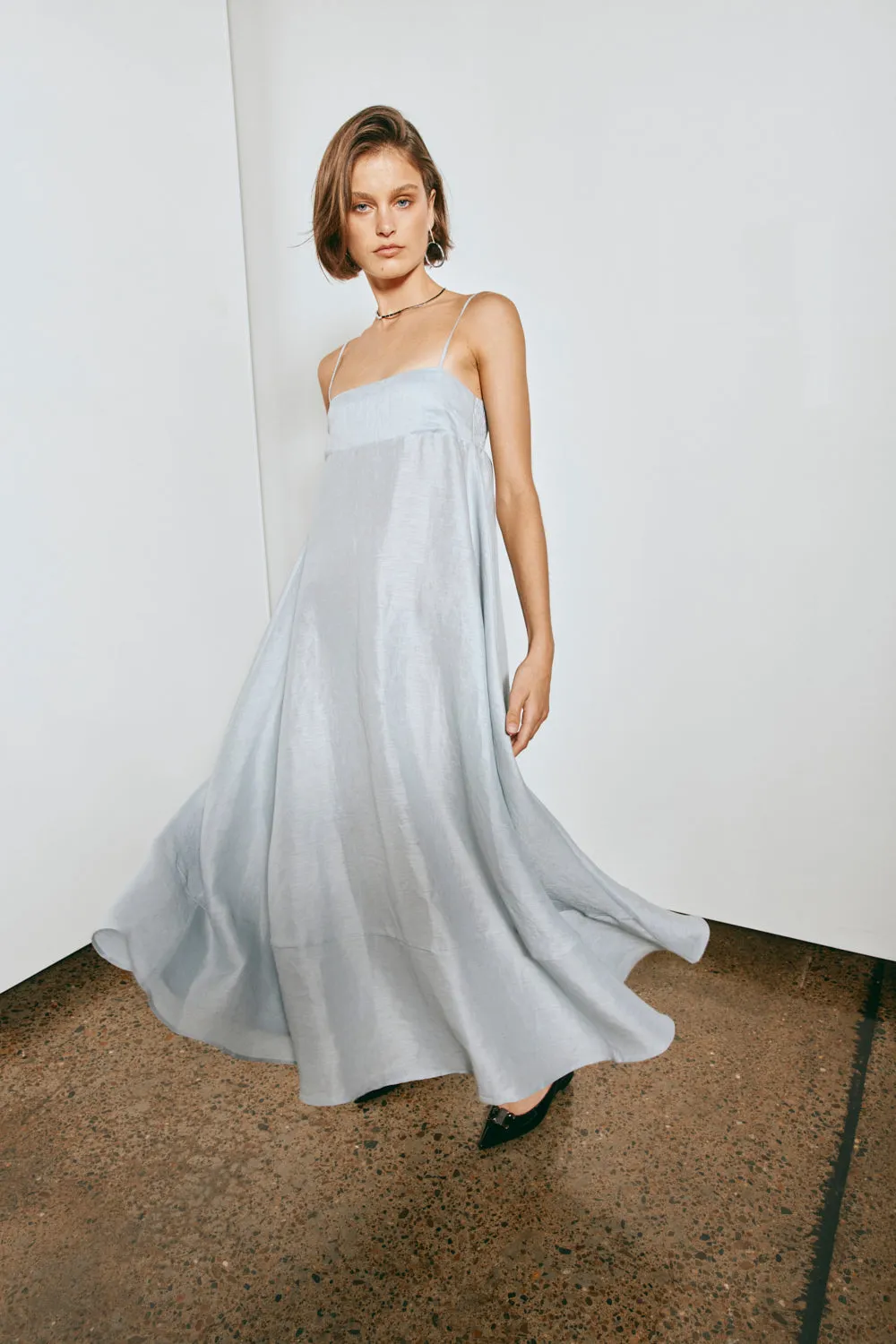 Behati Linen Maxi Dress Sky sold by Verge Girl product image thumbnail 4