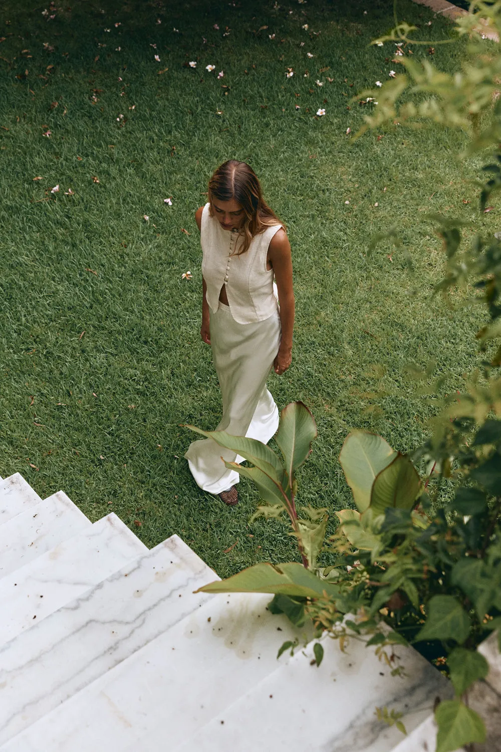 Florence Bias Cut Midi Skirt Cream sold by Verge Girl product image thumbnail 2