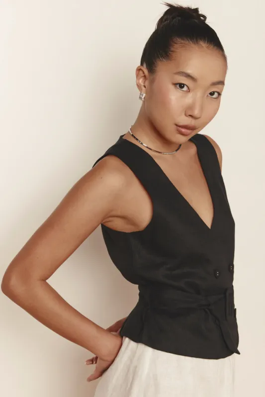 Eve Vest Black sold by Verge Girl