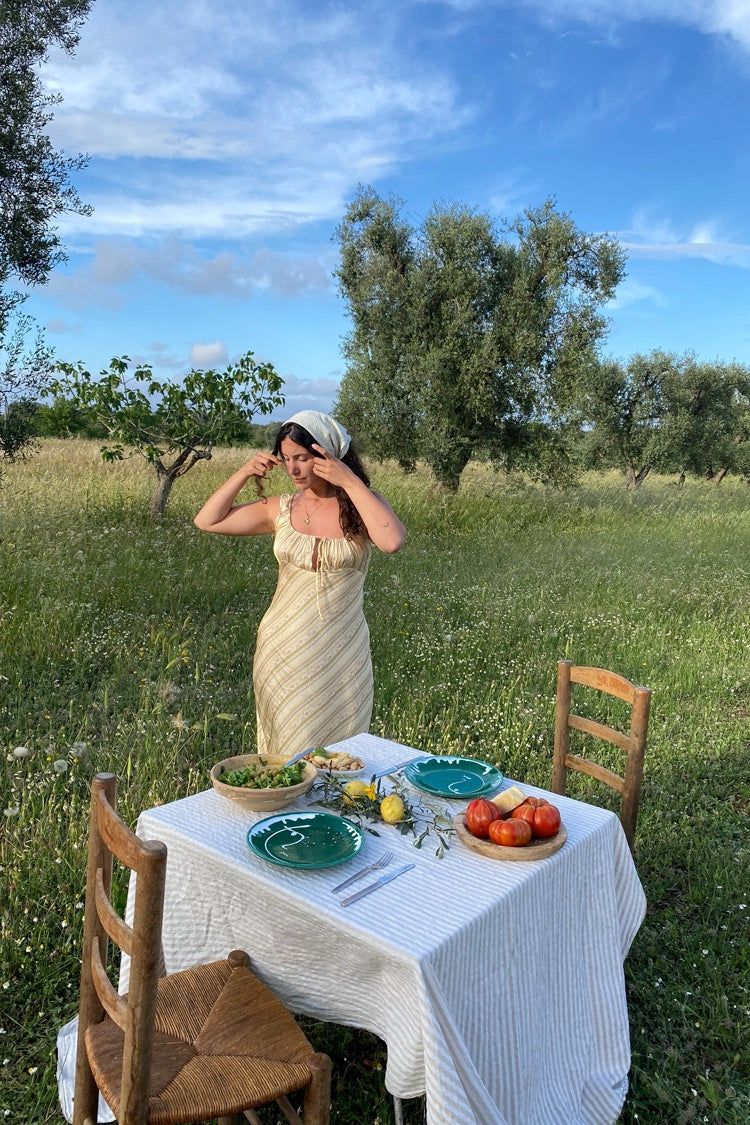 VRG GRL Rosa Bias Cut Maxi Dress // Stripe sold by Verge Girl product image thumbnail 5