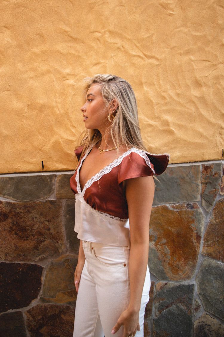 VRG GRL Deja Vu Lace Top // Brown sold by Verge Girl product image thumbnail 4