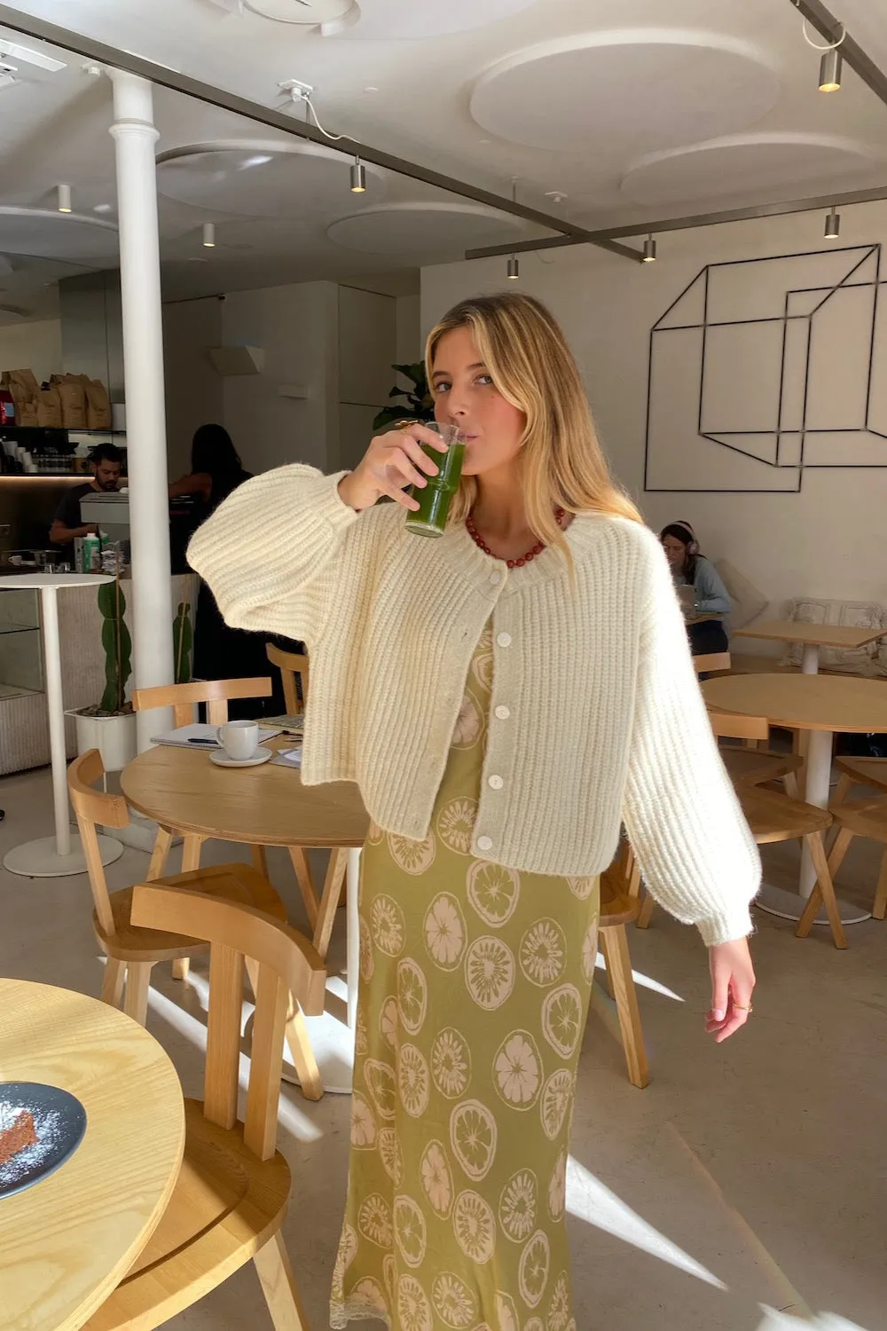 Elsie Knit Cardigan Cream sold by Verge Girl product image thumbnail 5