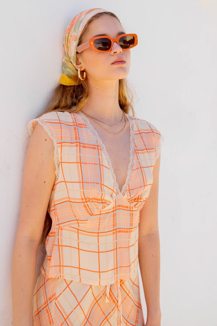 VRG GRL Vintage Lover Tie Back Top // Sorbet sold by Verge Girl product image thumbnail 2