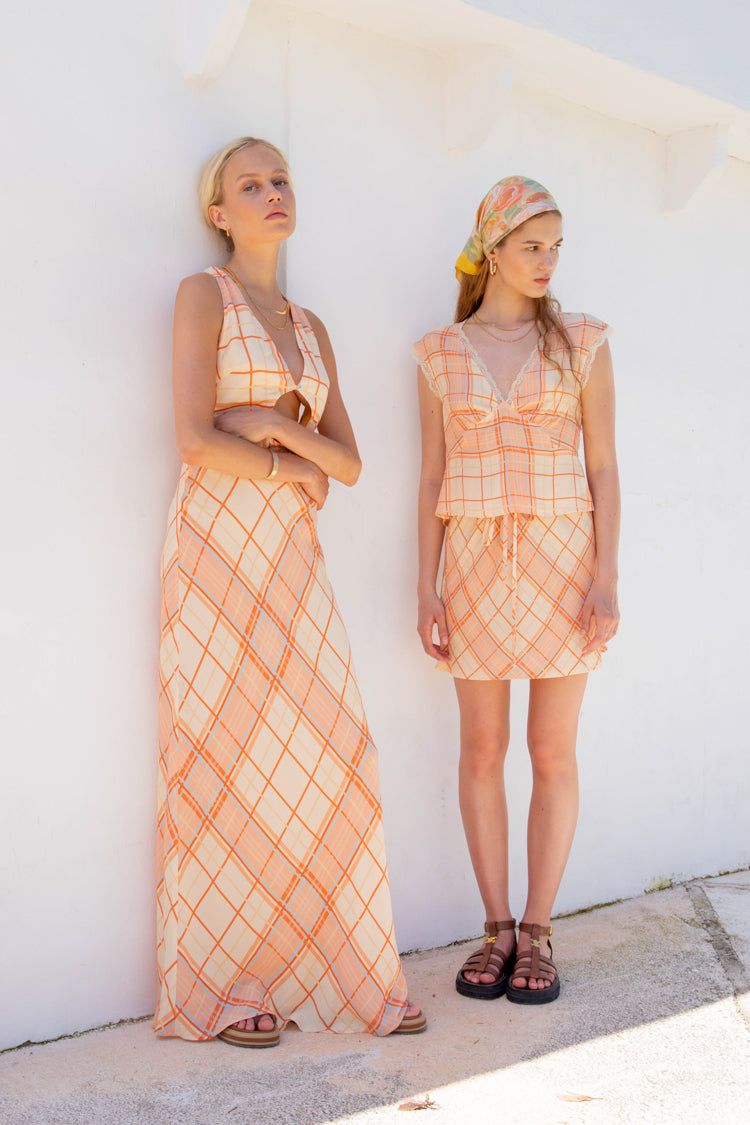 VRG GRL Vintage Lover Tie Back Top // Sorbet sold by Verge Girl