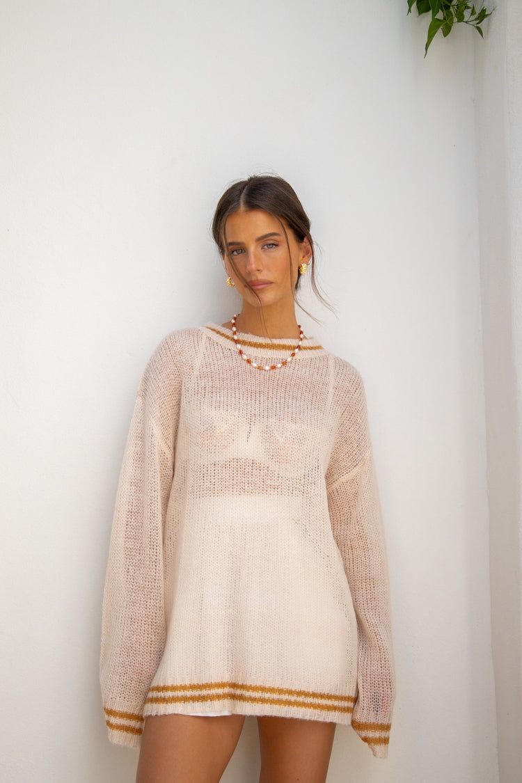 VRG GRL Clementine Knit Jumper // Natural sold by Verge Girl