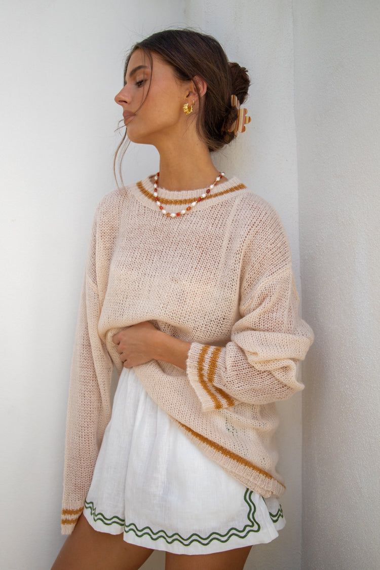 VRG GRL Clementine Knit Jumper // Natural sold by Verge Girl product image thumbnail 7