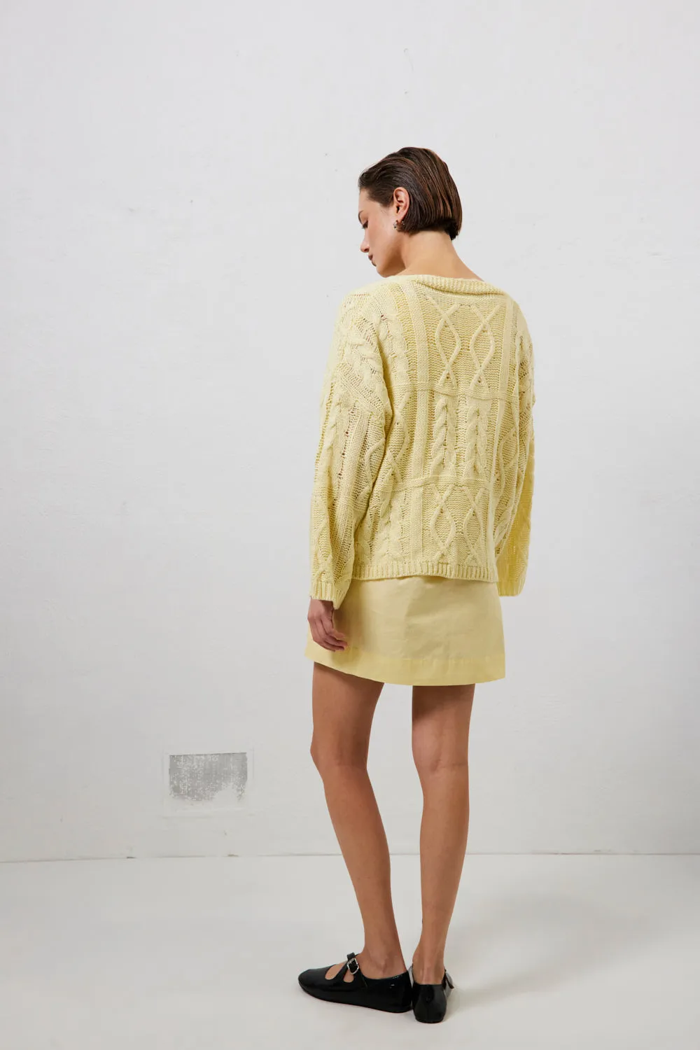 Lola Knit Cardigan Lemon sold by Verge Girl product image thumbnail 3
