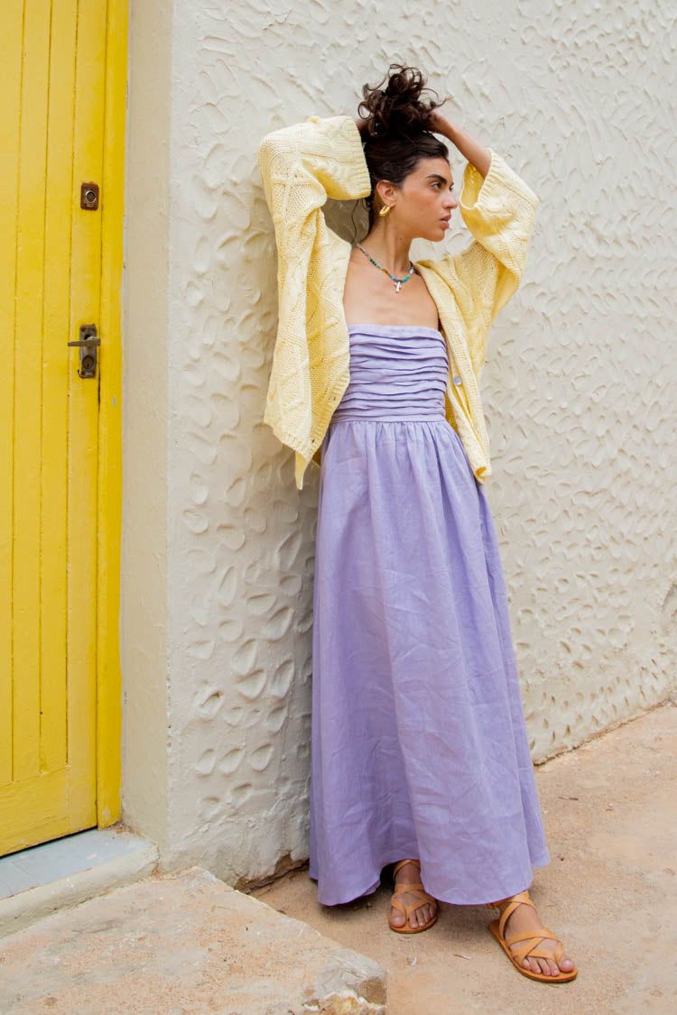 VRG GRL Lola Knit Cardigan // Lemon sold by Verge Girl product image thumbnail 4