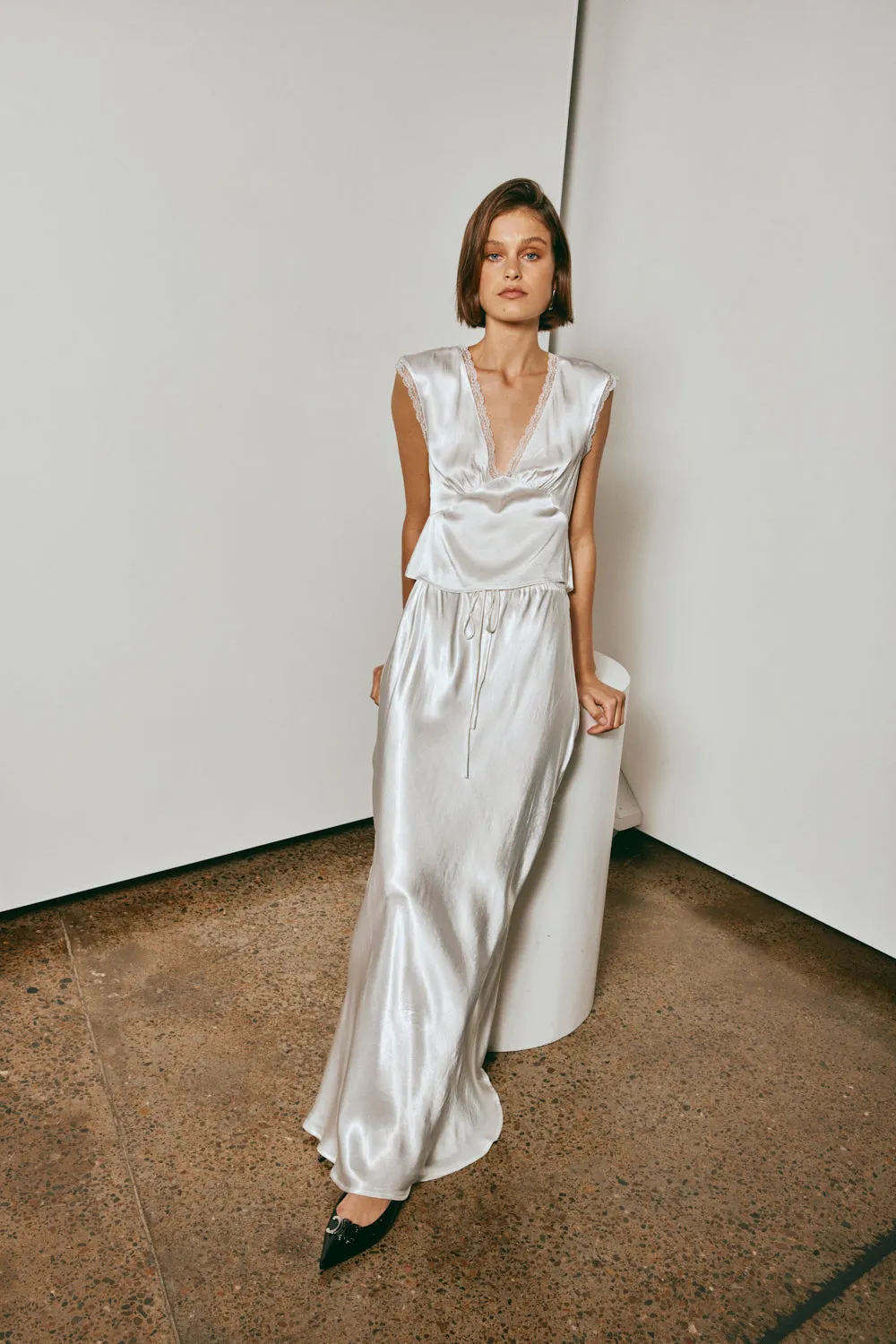 Vintage Lover Tie Back Top White sold by Verge Girl product image thumbnail 5