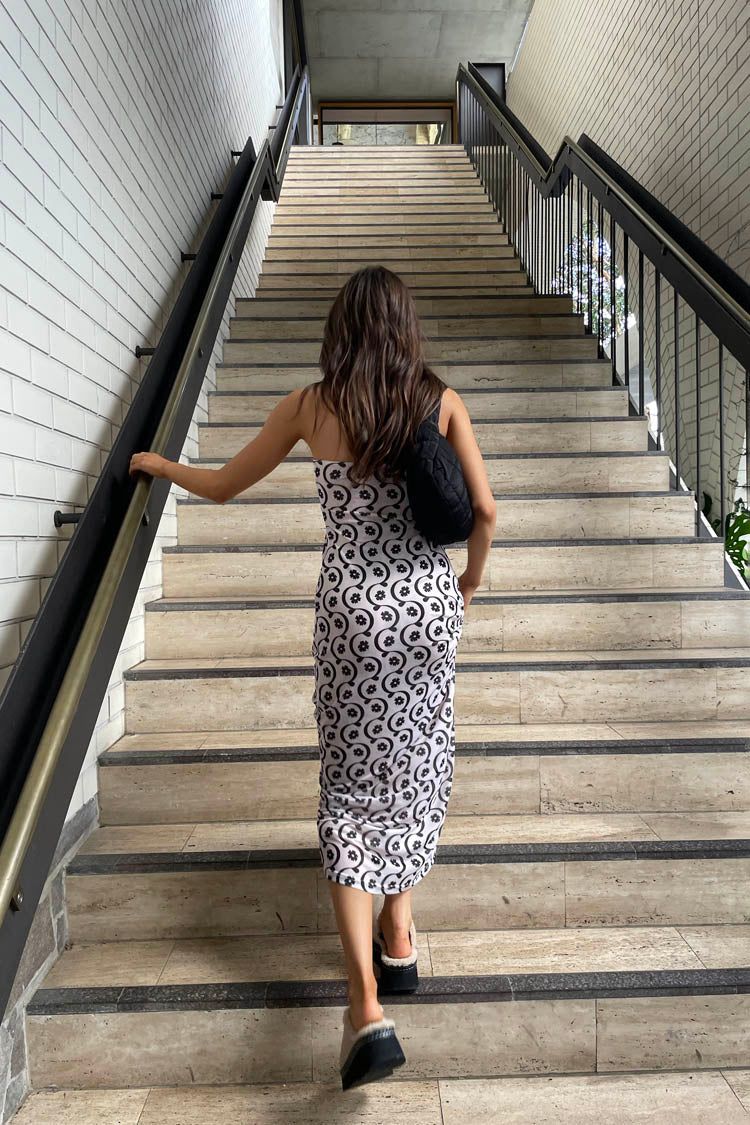 VRG GRL Champs-Elysée Mesh Midi Dress // Floral sold by Verge Girl product image thumbnail 4