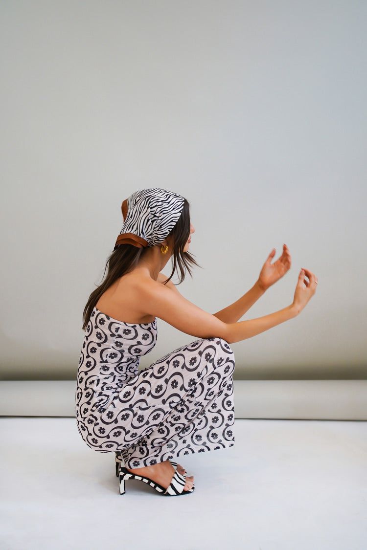 VRG GRL Champs-Elysée Mesh Midi Dress // Floral sold by Verge Girl product image thumbnail 2