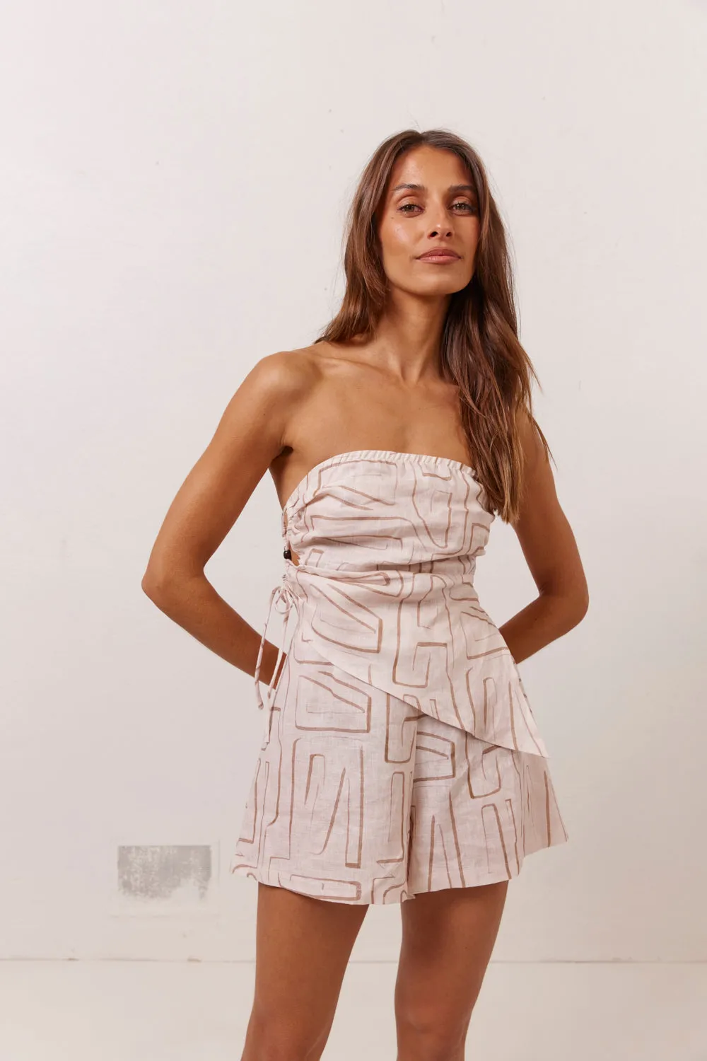 Sunrays Linen Top Etch sold by Verge Girl