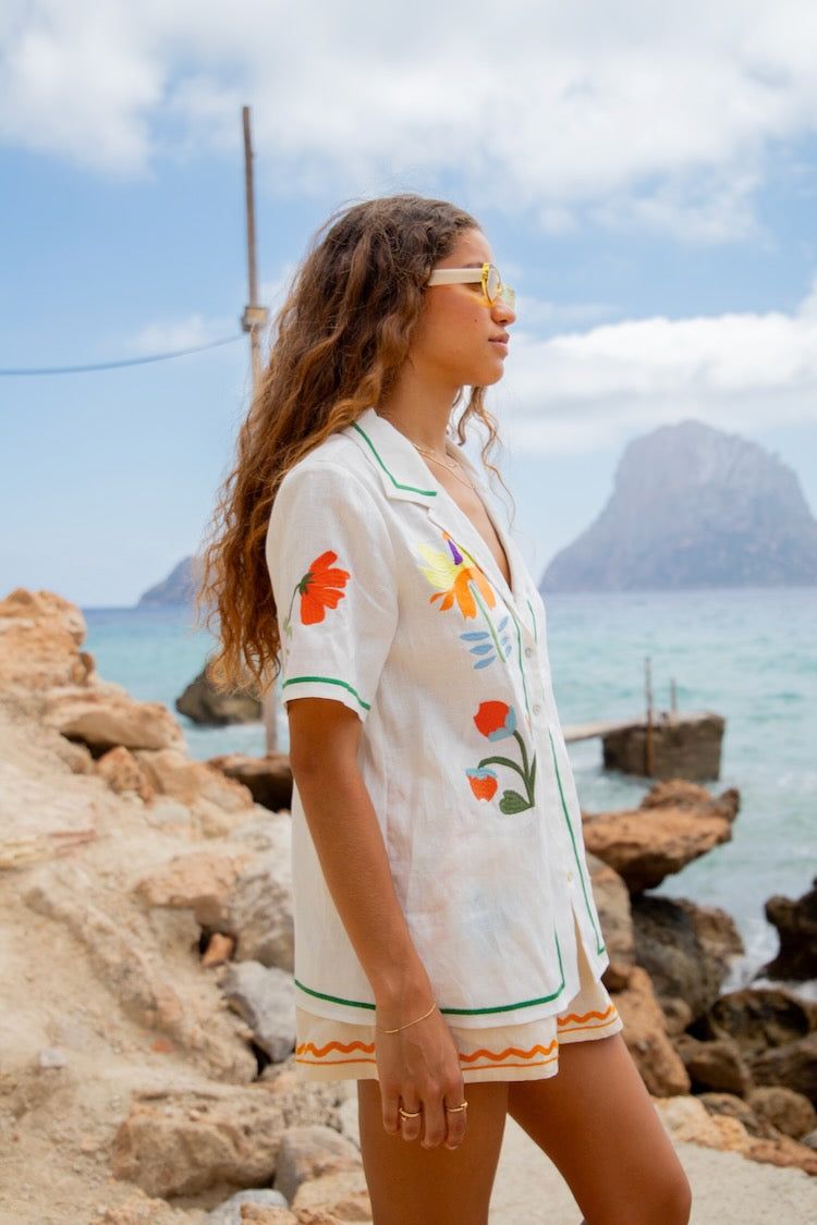 VRG GRL Fleuriste Linen Shirt sold by Verge Girl product image thumbnail 5