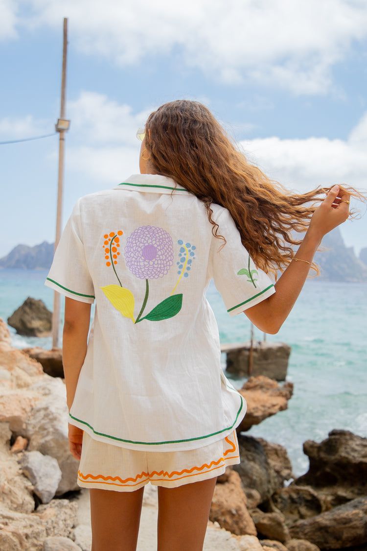 VRG GRL Fleuriste Linen Shirt sold by Verge Girl product image thumbnail 10