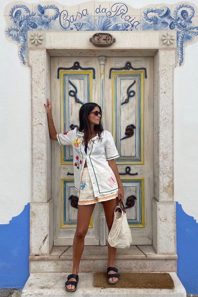 VRG GRL Fleuriste Linen Shirt sold by Verge Girl product image thumbnail 3