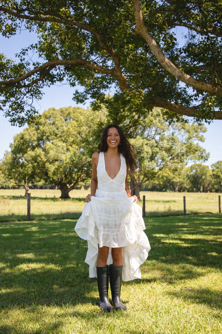 Dreamscape Midi Dress White sold by Verge Girl product image thumbnail 5