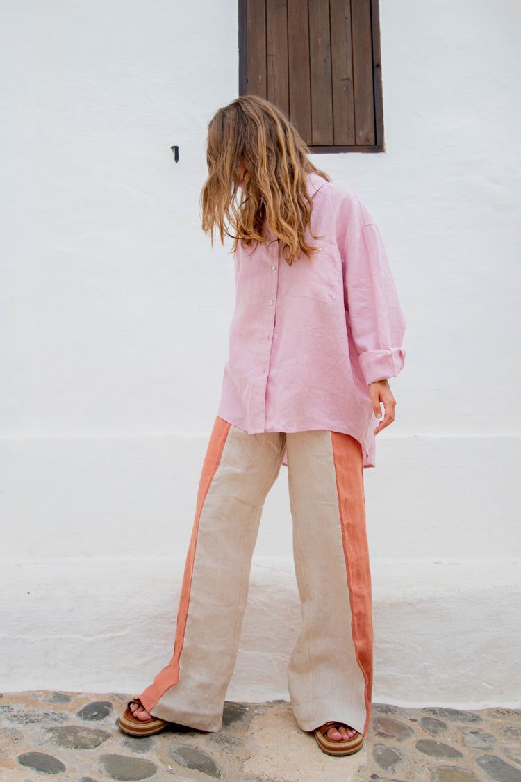 San Antonio Linen Shirt Blush sold by Verge Girl product image thumbnail 5