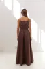 Lou Maxi Dress Chocolate sold by Verge Girl