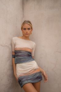 VRG GRL Travel Archives Mesh Top // Beige sold by Verge Girl