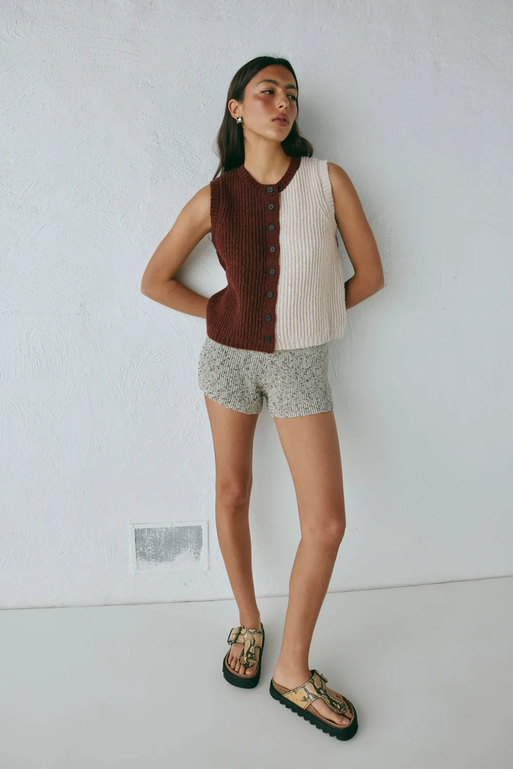 Bridgette Knit Vest Splice sold by Verge Girl product image thumbnail 3