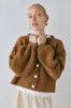 Elsie Knit Cardigan Copper sold by Verge Girl