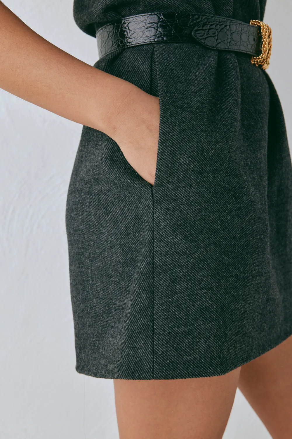 Vale Mini Dress Charcoal sold by Verge Girl product image thumbnail 4