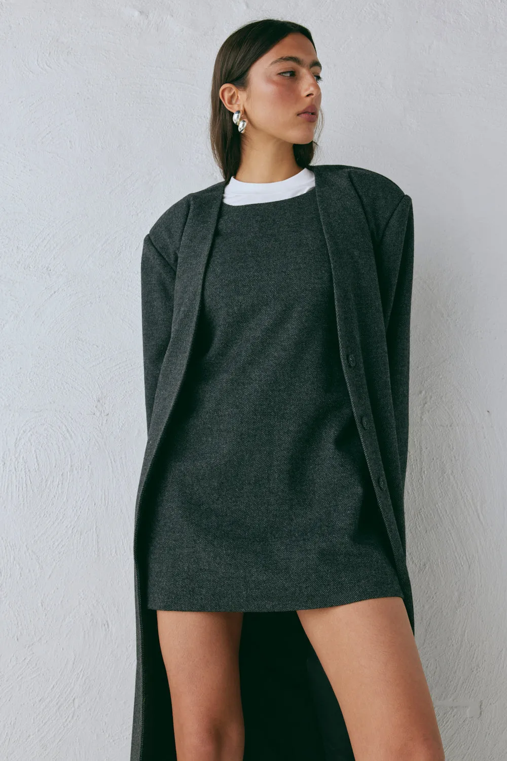 Vale Mini Dress Charcoal sold by Verge Girl product image thumbnail 3
