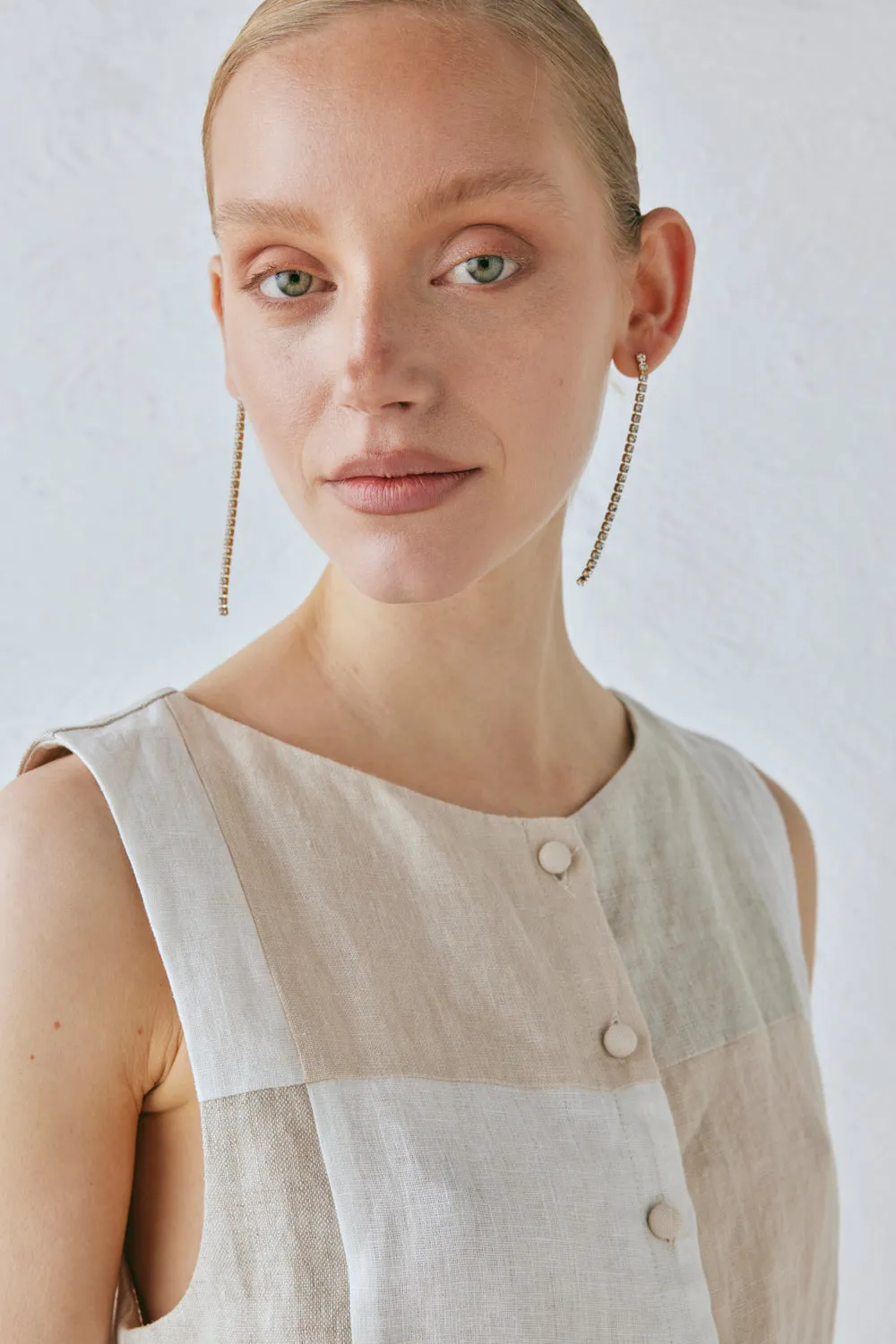 Rare Linen Vest Natural sold by Verge Girl product image thumbnail 4