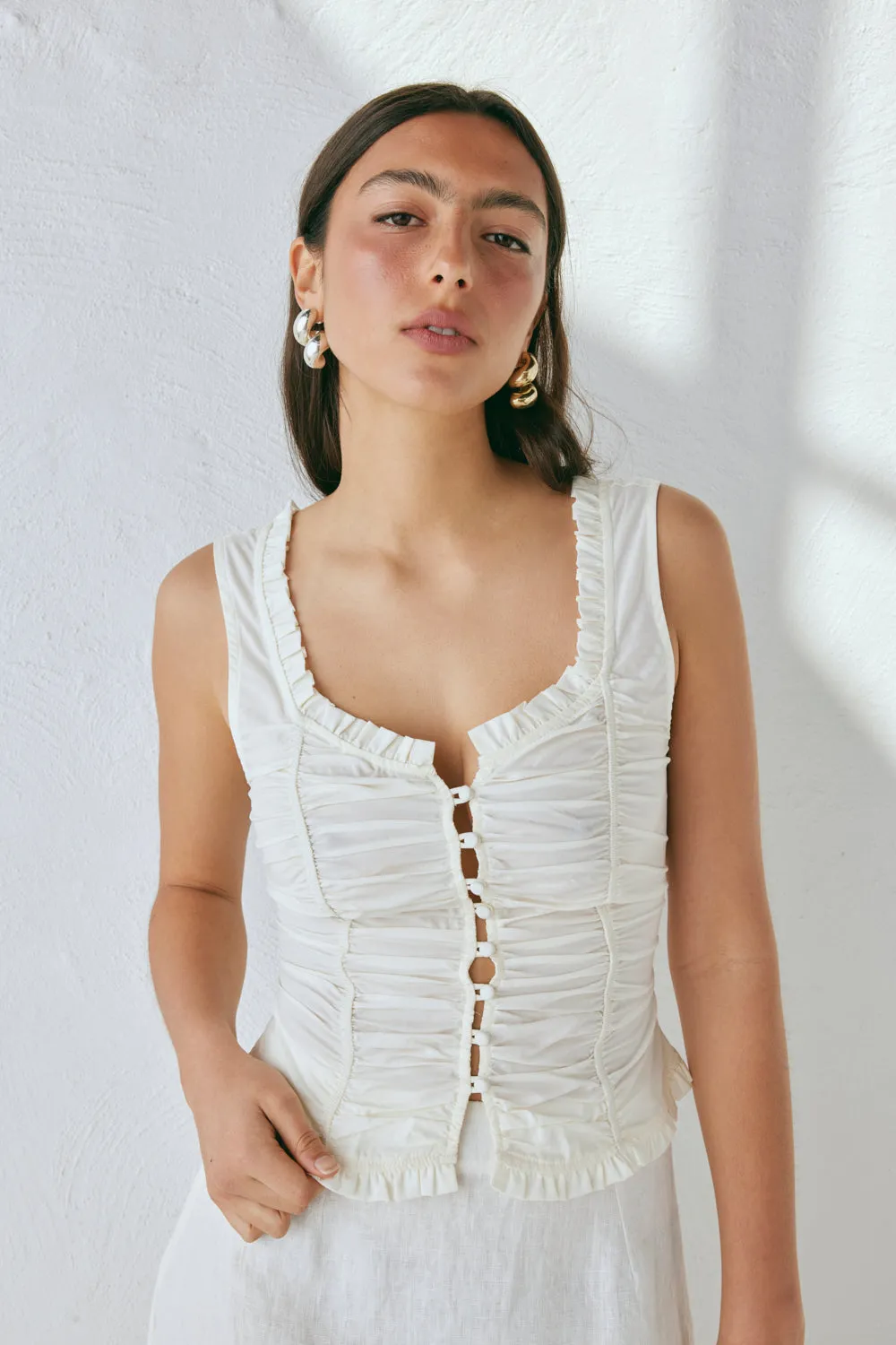 Vida Top White sold by Verge Girl product image thumbnail 4