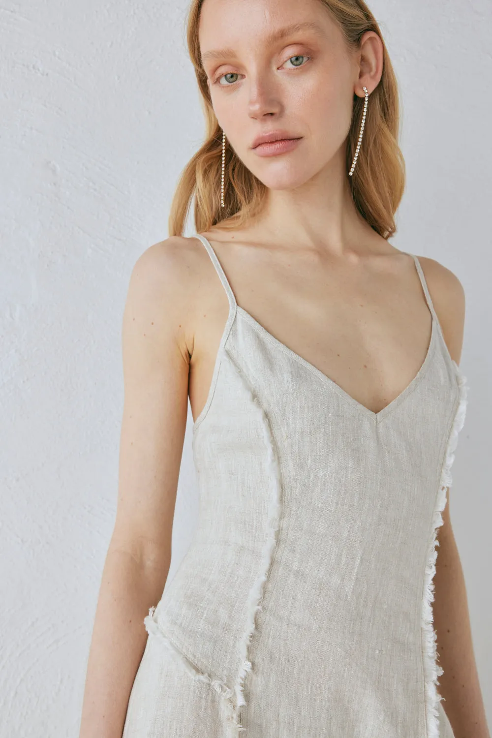 Thea Linen Maxi Dress Natural sold by Verge Girl product image thumbnail 4