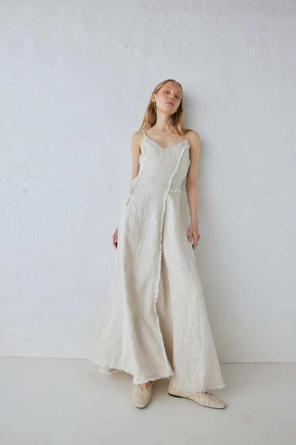 Thea Linen Maxi Dress Natural sold by Verge Girl product image thumbnail 5