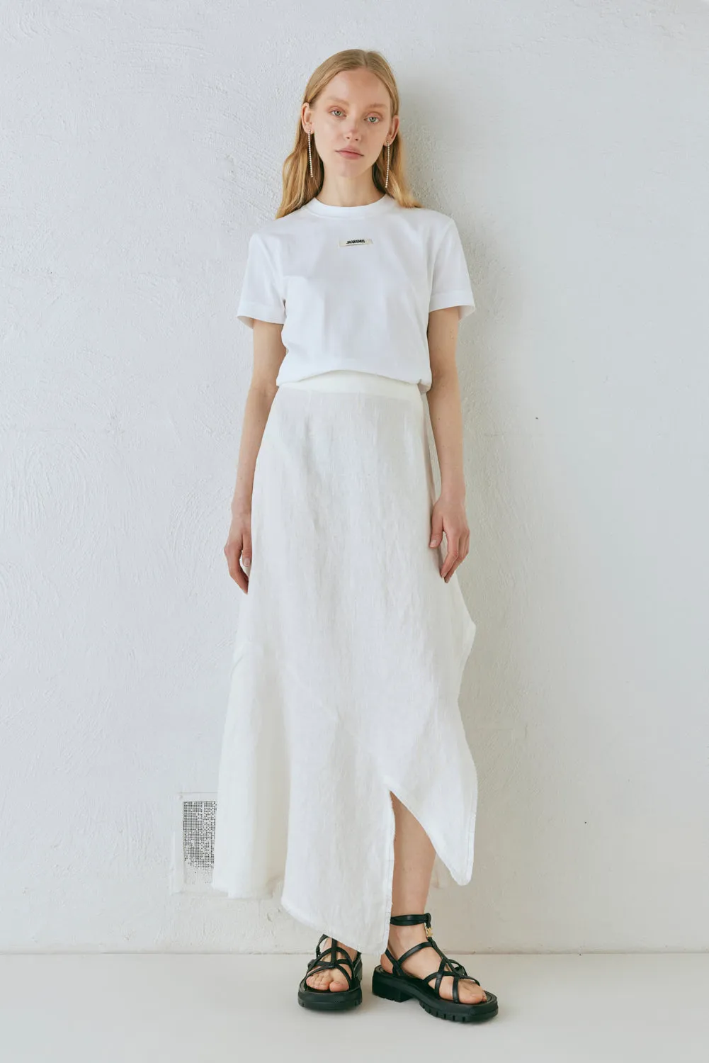 Mabel Linen Midi Skirt White sold by Verge Girl product image thumbnail 5