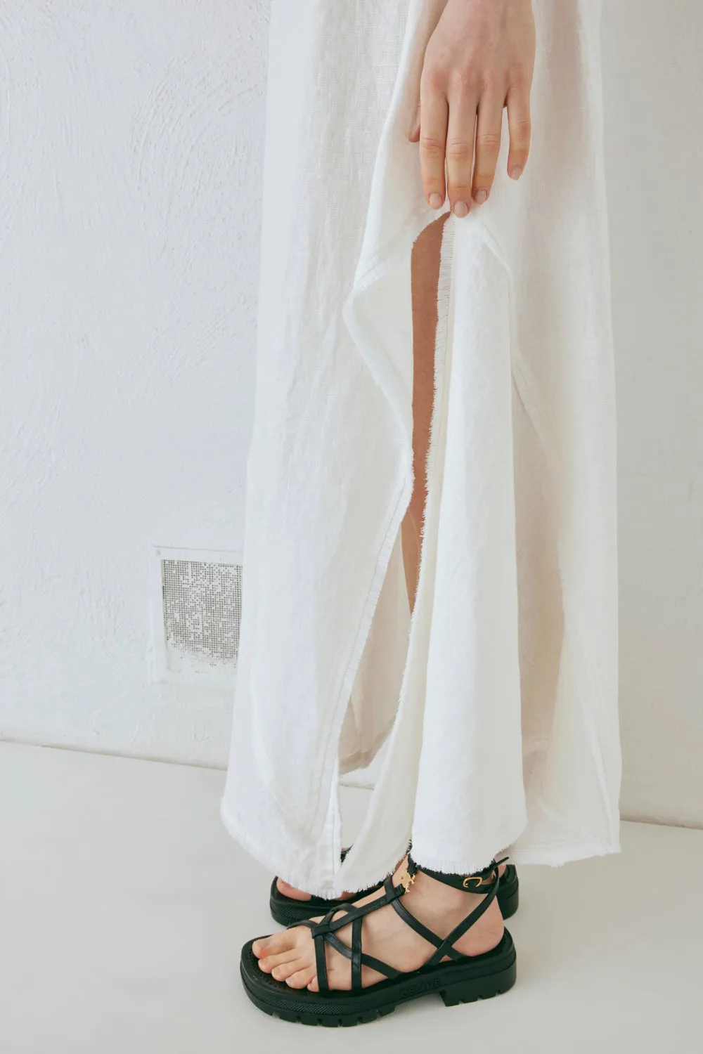 Mabel Linen Midi Skirt White sold by Verge Girl product image thumbnail 2