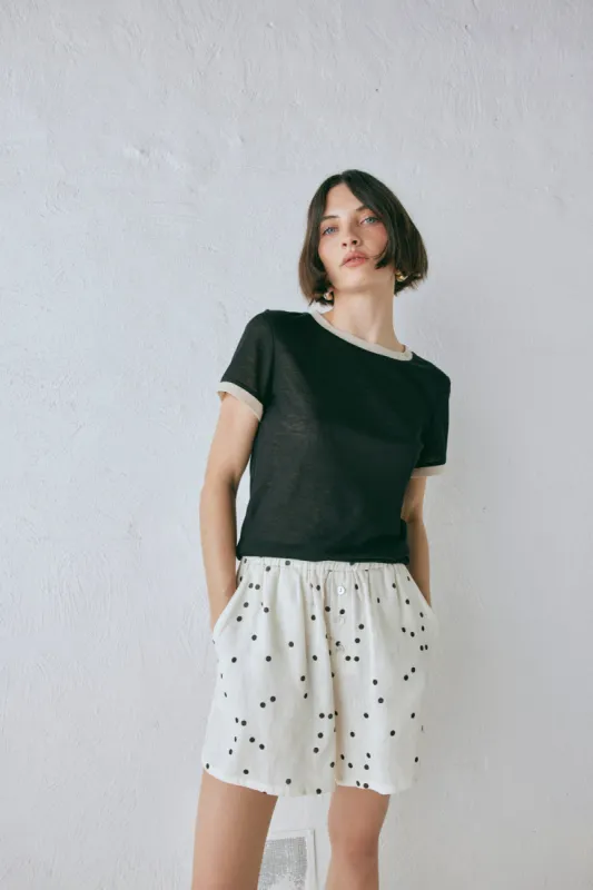 Lane Tee Black sold by Verge Girl