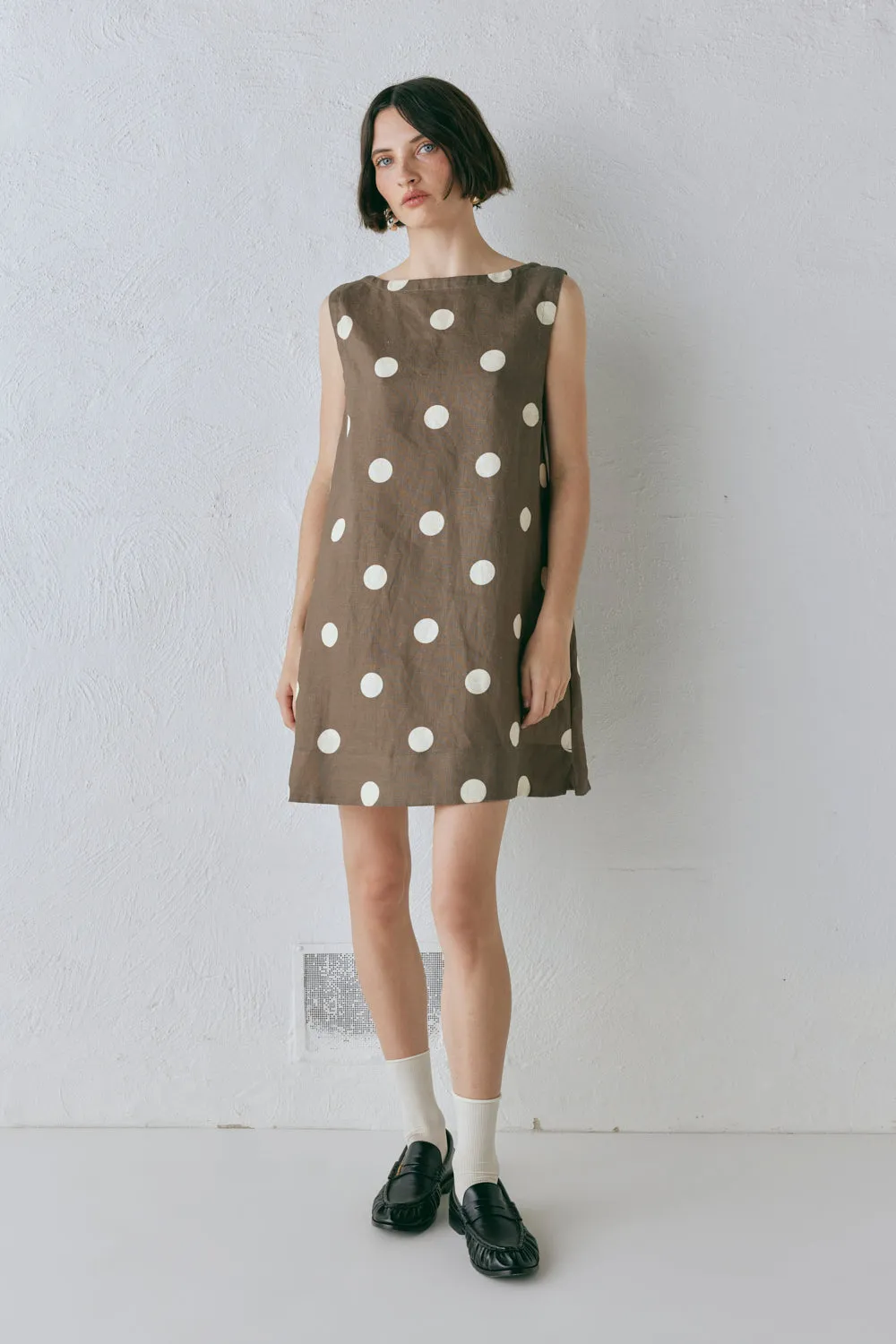 Aftersun Linen Mini Dress Spot sold by Verge Girl product image thumbnail 3