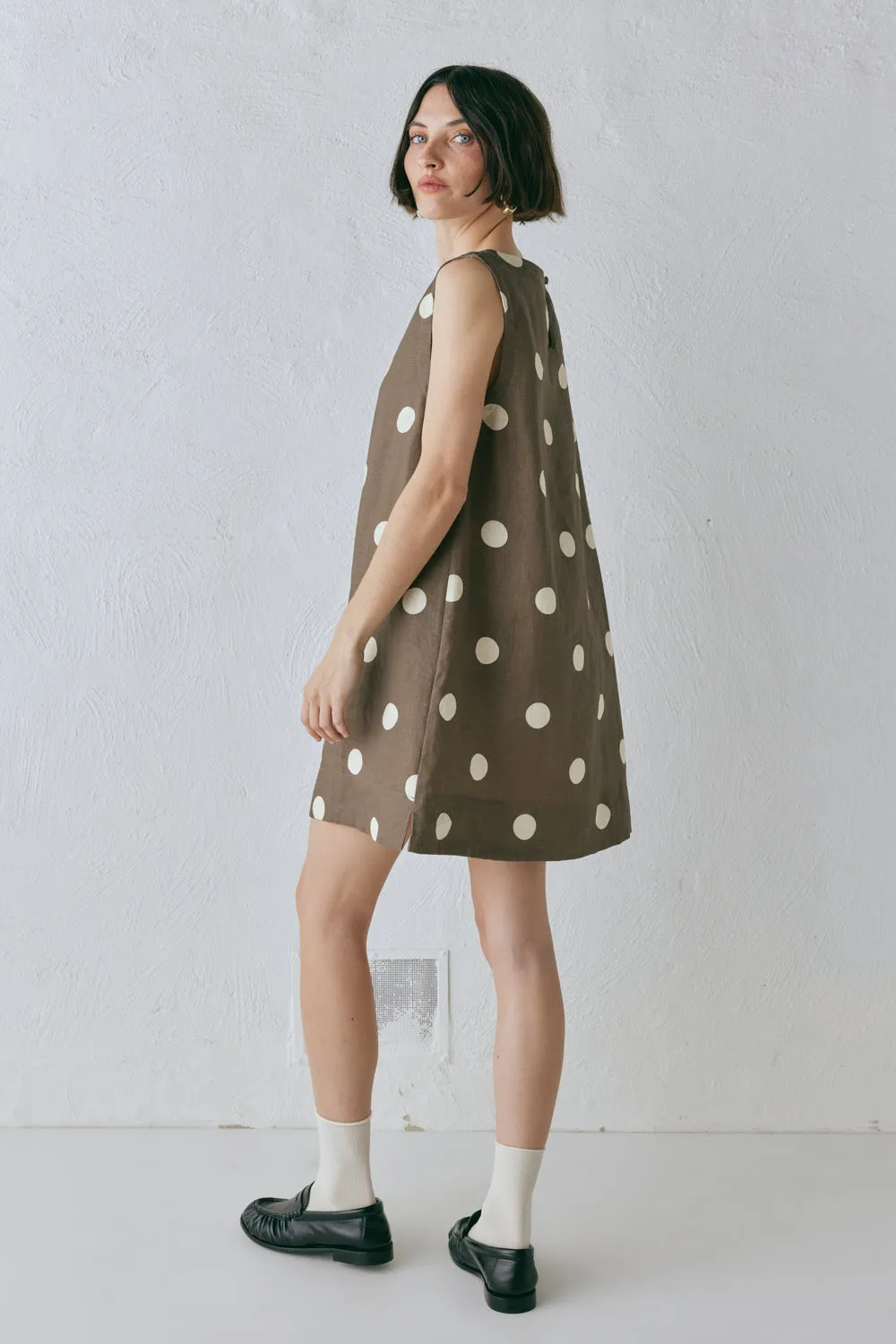 Aftersun Linen Mini Dress Spot sold by Verge Girl product image thumbnail 4