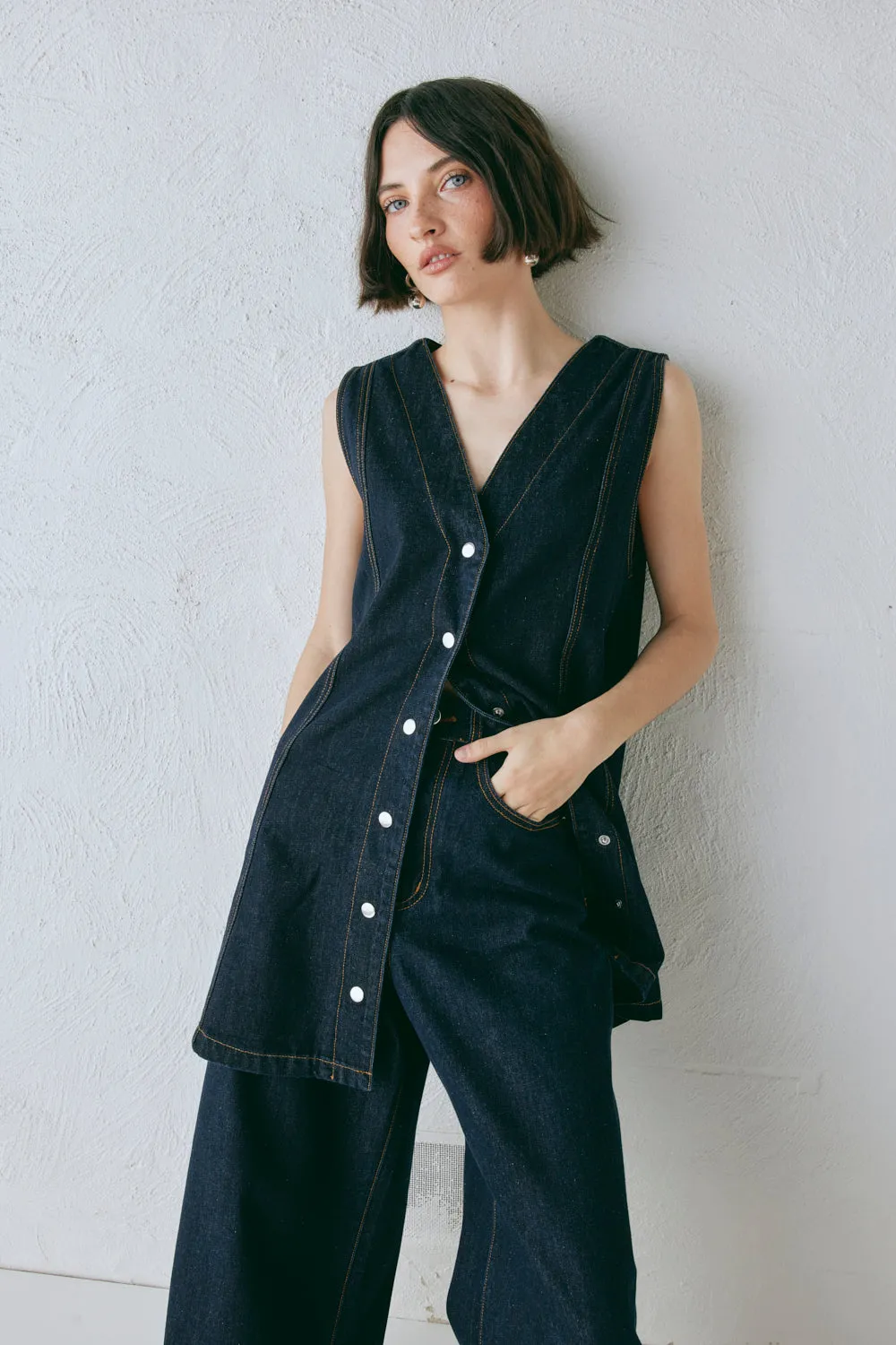 Aston Denim Mini Dress Indigo sold by Verge Girl product image thumbnail 2