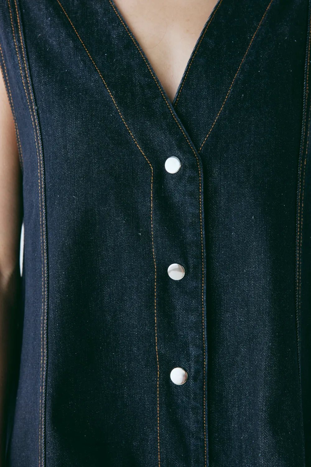 Aston Denim Mini Dress Indigo sold by Verge Girl product image thumbnail 4