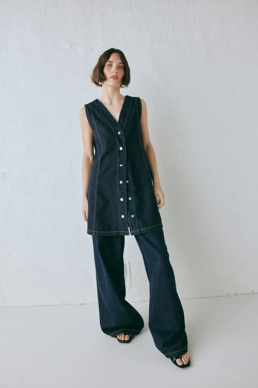 Aston Denim Mini Dress Indigo sold by Verge Girl product image thumbnail 5