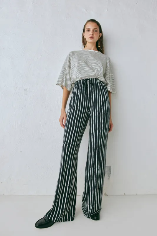 Rieti Pants Black Stripe sold by Verge Girl