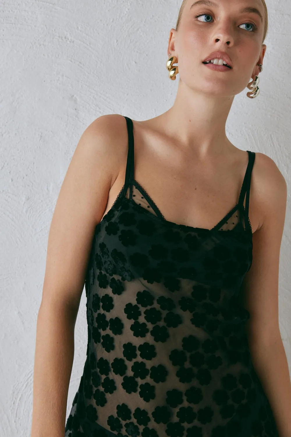 Iris Bias Cut Maxi Dress Black sold by Verge Girl product image thumbnail 3