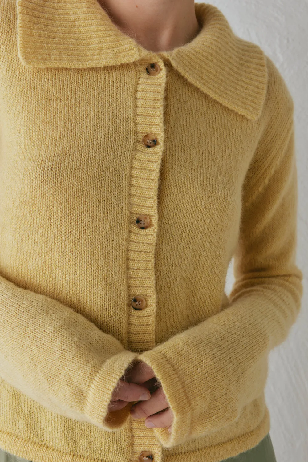 Avery Knit Cardigan Lemon sold by Verge Girl product image thumbnail 5
