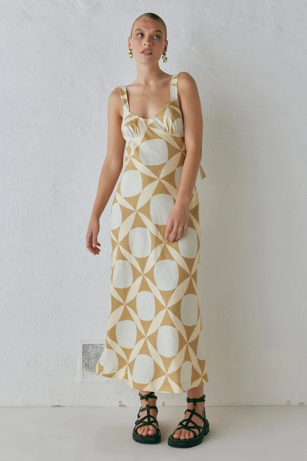 Talia Linen Midi Dress Scope sold by Verge Girl product image thumbnail 5